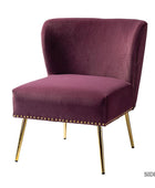 Adalia Velvet Accent Chair - Hulala Home