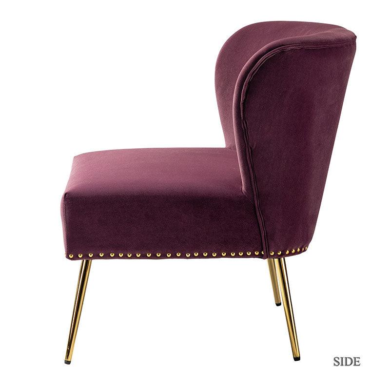 Adalia Velvet Accent Chair - Hulala Home