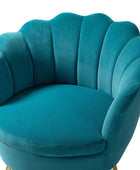 Evelia Velvet Scalloped Barrel Chair