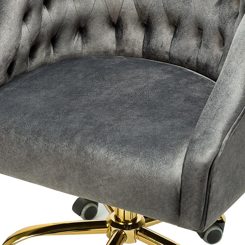 Penelope Velvet Tufted Office Chair - Hulala Home