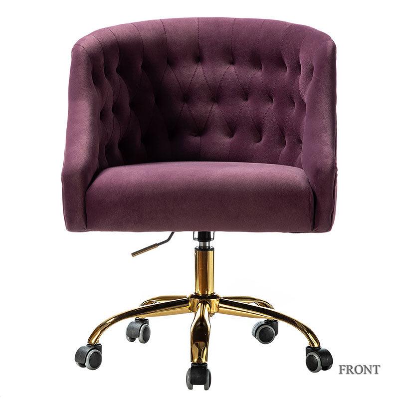 Penelope Velvet Tufted Office Chair - Hulala Home