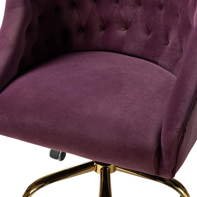 Penelope Velvet Tufted Office Chair - Hulala Home