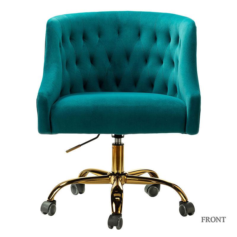 Penelope Velvet Tufted Office Chair - Hulala Home