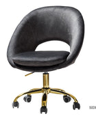Ramona Velvet Upholstered Office Chair - Hulala Home