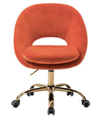 Ramona Velvet Upholstered Office Chair - Hulala Home