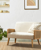 Sybil Rattan Armed Loveseat