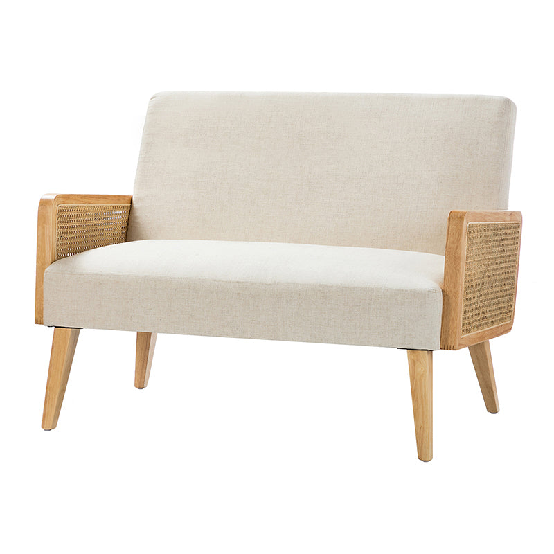 Sybil Rattan Armed Loveseat