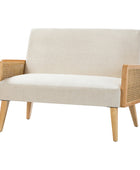 Sybil Rattan Armed Loveseat