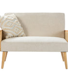 Sybil Rattan Armed Loveseat