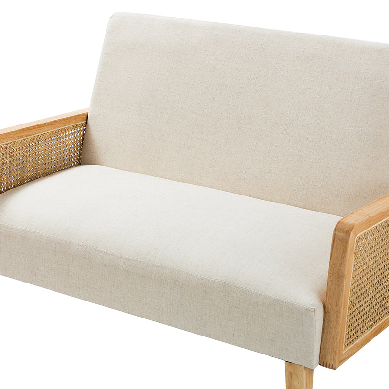 Sybil Rattan Armed Loveseat