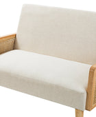 Sybil Rattan Armed Loveseat