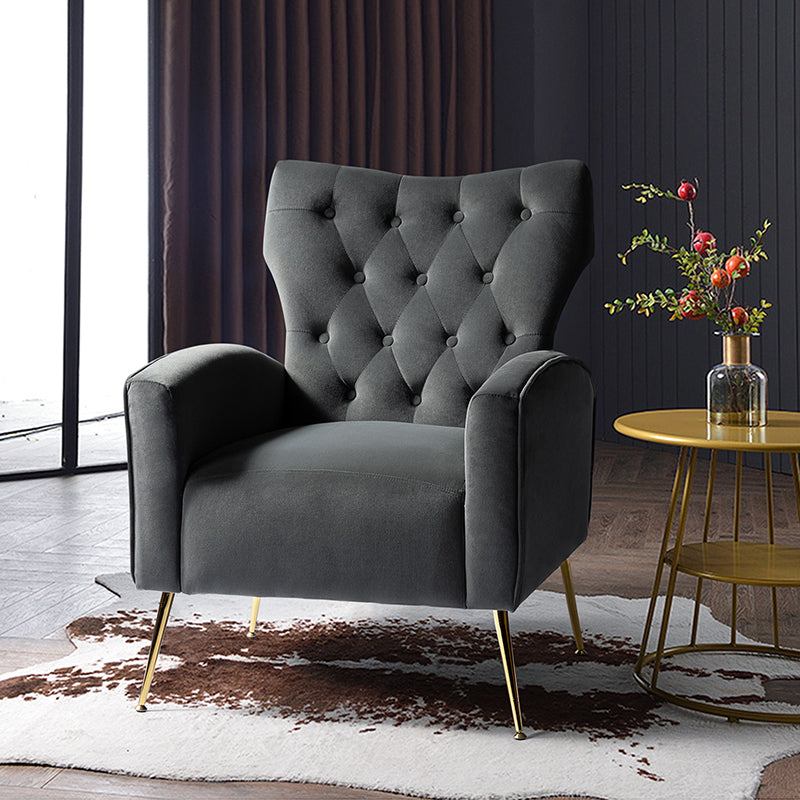 Amira Tufted Velvet Armchair