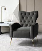 Amira Tufted Velvet Armchair