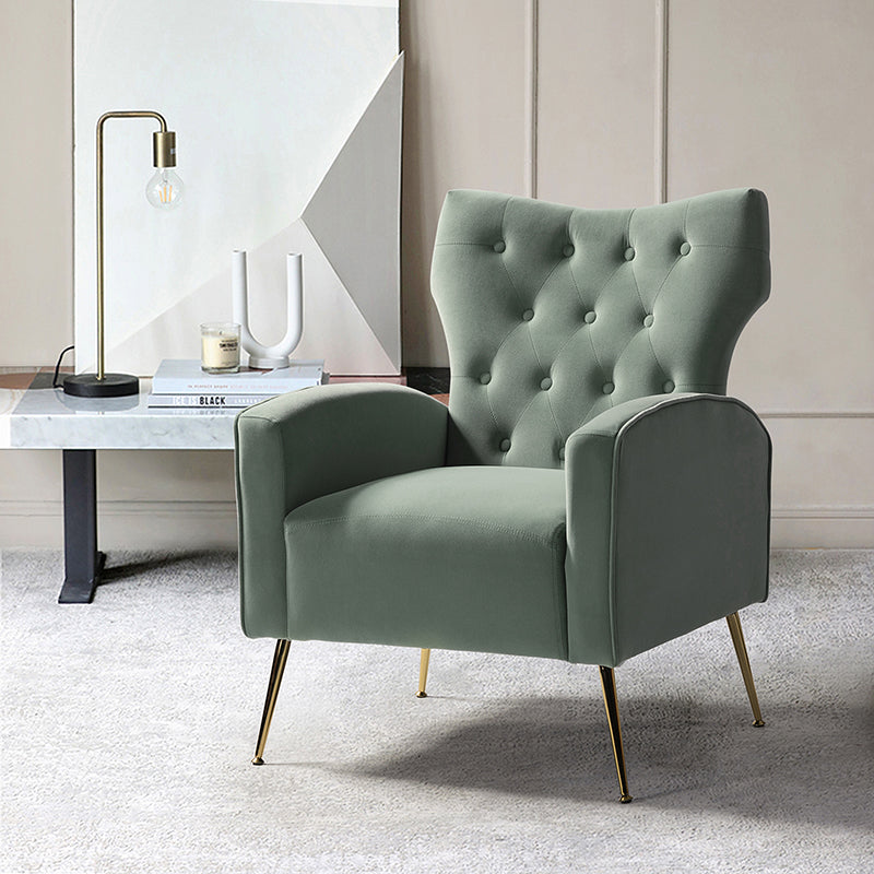 Amira Tufted Velvet Armchair