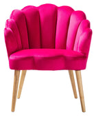 Ariel Scalloped Velvet Armchair