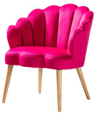 Ariel Scalloped Velvet Armchair