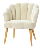 Ariel Scalloped Velvet Armchair