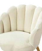 Ariel Scalloped Velvet Armchair