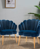 Ariel Scalloped Velvet Armchair