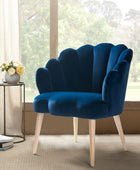 Ariel Scalloped Velvet Armchair