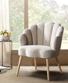 Ariel Scalloped Velvet Armchair