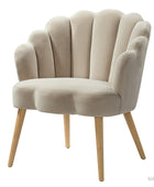 Ariel Scalloped Velvet Armchair