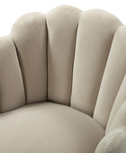 Ariel Scalloped Velvet Armchair