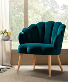 Ariel Scalloped Velvet Armchair