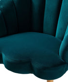 Ariel Scalloped Velvet Armchair