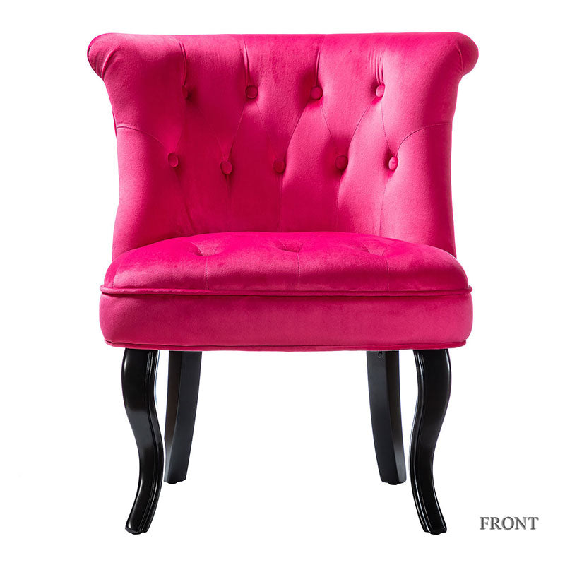 Jonnie Velvet Tufted Vanity Stool