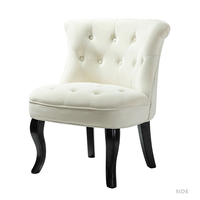 Jonnie Velvet Tufted Vanity Stool