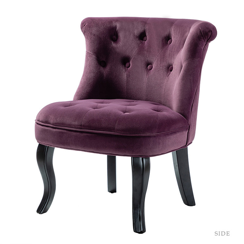 Jonnie Velvet Tufted Vanity Stool