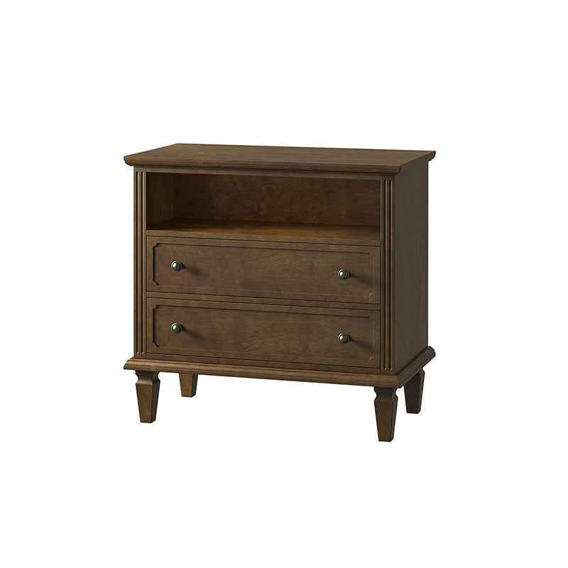 Gaspard 2 - Drawer Solid Wood Nightstand