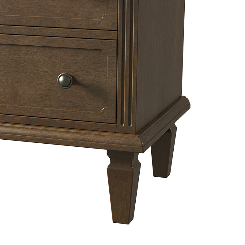 Gaspard 2 - Drawer Solid Wood Nightstand