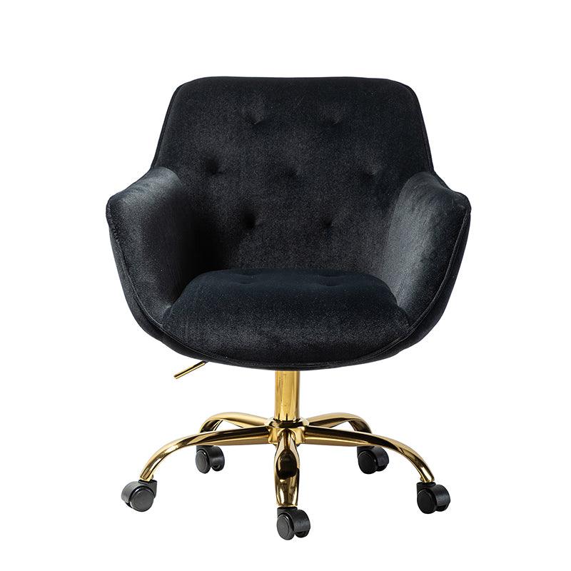 Jovida Velvet Tufted Office Chair - Hulala Home