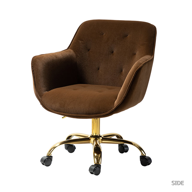 Jovida Velvet Tufted Office Chair