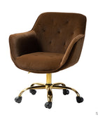 Jovida Velvet Tufted Office Chair