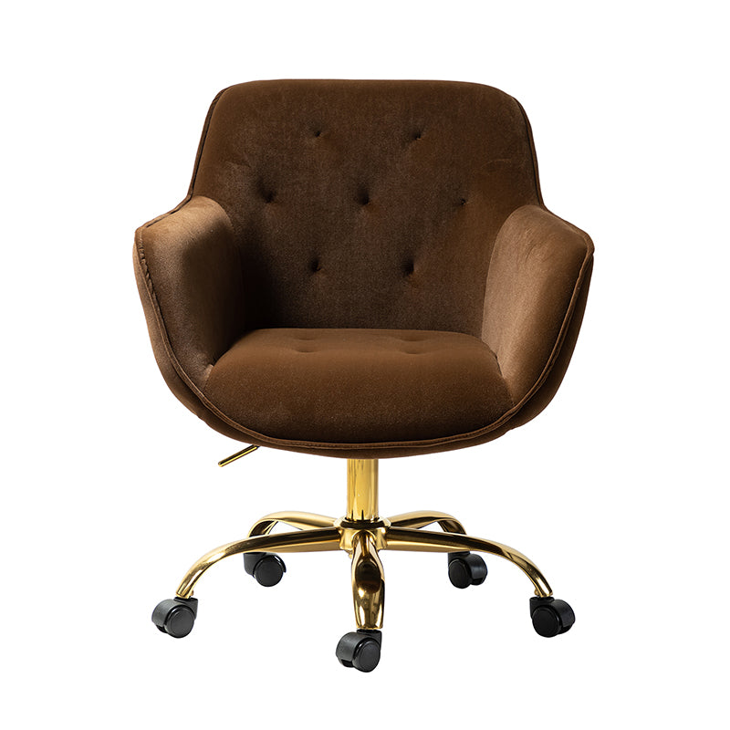 Jovida Velvet Tufted Office Chair