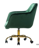 Jovida Velvet Tufted Office Chair - Hulala Home