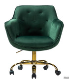 Jovida Velvet Tufted Office Chair - Hulala Home