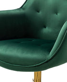 Jovida Velvet Tufted Office Chair - Hulala Home