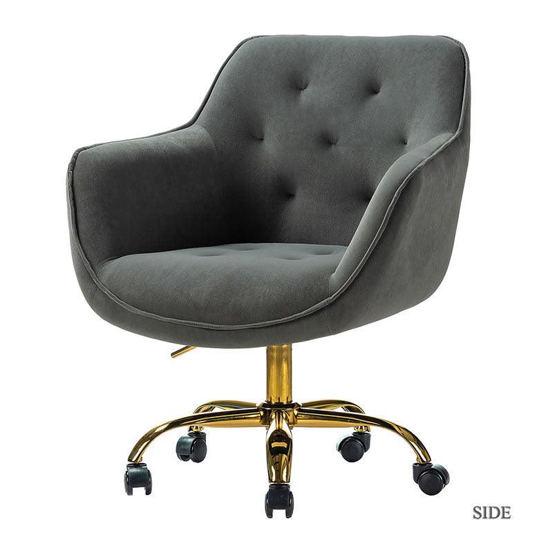 Jovida Velvet Tufted Office Chair - Hulala Home