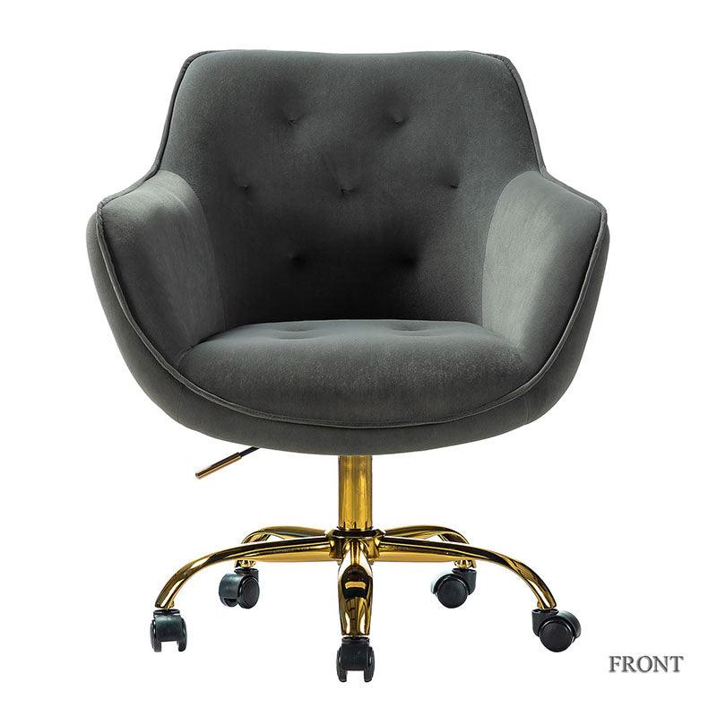 Jovida Velvet Tufted Office Chair - Hulala Home