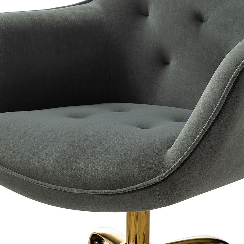 Jovida Velvet Tufted Office Chair - Hulala Home