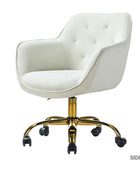 Jovida Velvet Tufted Office Chair - Hulala Home