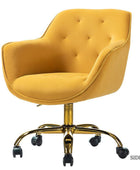 Jovida Velvet Tufted Office Chair - Hulala Home