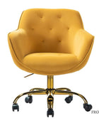 Jovida Velvet Tufted Office Chair - Hulala Home