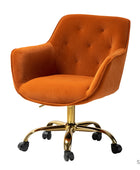 Jovida Velvet Tufted Office Chair