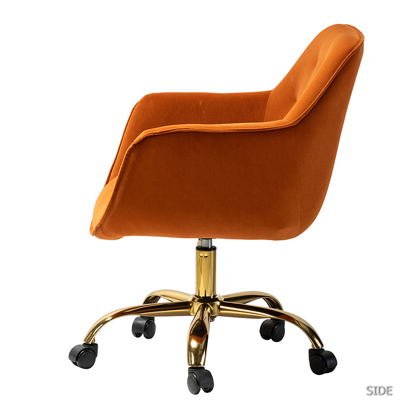 Jovida Velvet Tufted Office Chair