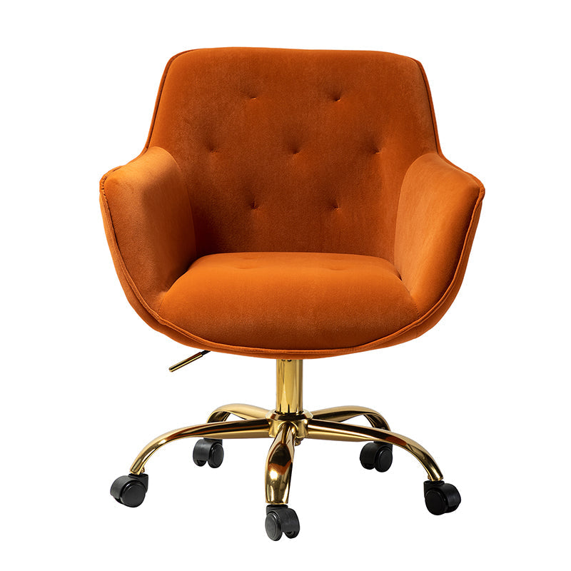 Jovida Velvet Tufted Office Chair